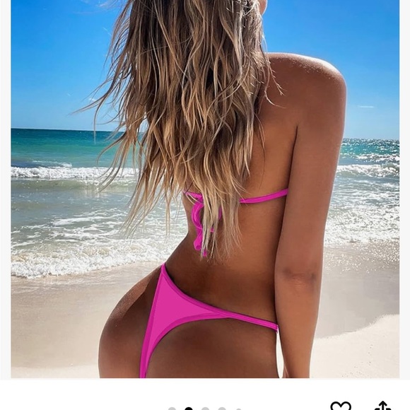 Bikini 2 piece thong. Size m - Fits like. Small - Picture 2 of 3